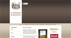Desktop Screenshot of ildominiodibagnoli.it